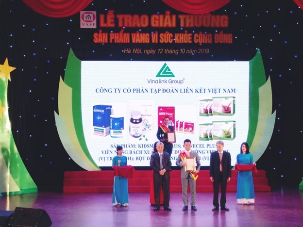 Vinalink Group tự hào được vinh danh:" Sản phẩm vàng vì sức khỏe cộng đồng 2019"